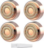 Women's Facial Hair Remover Replacment Heads Generation 2 Double Halo Perfect for Finishing Touch Flawless Gen 2 Facial Hair Removal,18K Gold-Plated 4-pc Pack
