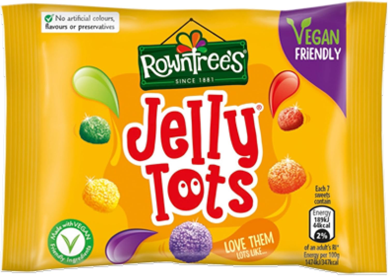 Rowntrees Jelly Tots - Pack of 6