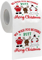 Funny Christmas Toilet Papers, Christmas Bathroom Decorations, 200 Sheets Holiday Toilet Papers, Novelty White Elephant Gag Gifts for Men Women, Xmas Stocking Stuffers Party Decor Supplies