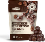 Snackathon Dark Chocolate Covered Espresso Beans Bulk, 1 Pound Resealable Snack Pack, Gourmet Chocolate Covered Coffee Beans, Bold Coffee Candy Treat, Perfect Coffee Lover Gifts
