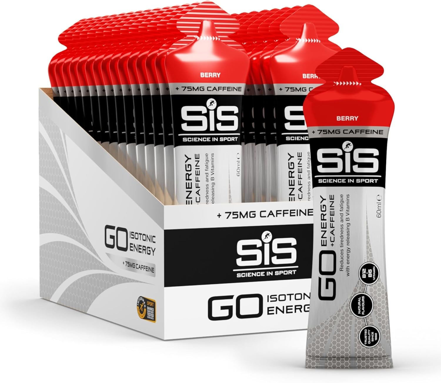 SIS Gel GO Energy + CAFF Berry 60ML US 1X30