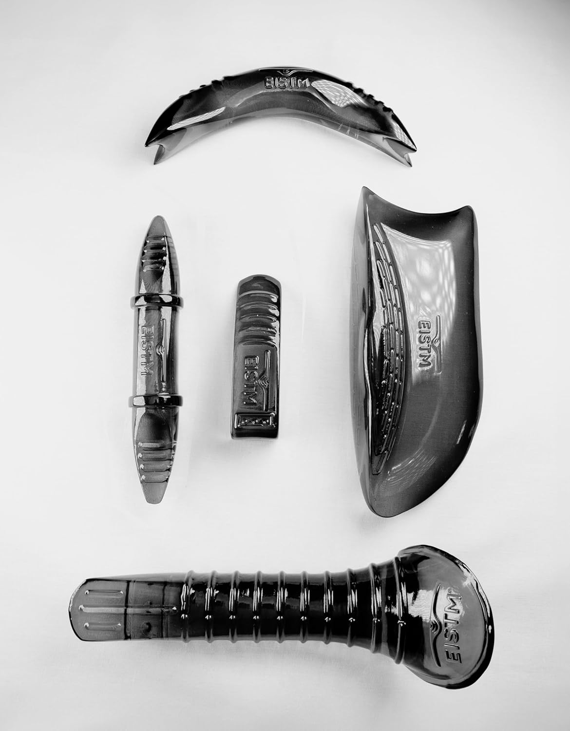PRO 5-Piece IASTM Tool Set – Muscle Scraping & Massage Tools for Gua Sha, ASTYM, Graston, Myofascial Release – Physical Therapy Kit w/Black Carry Case (Midnight Rain)