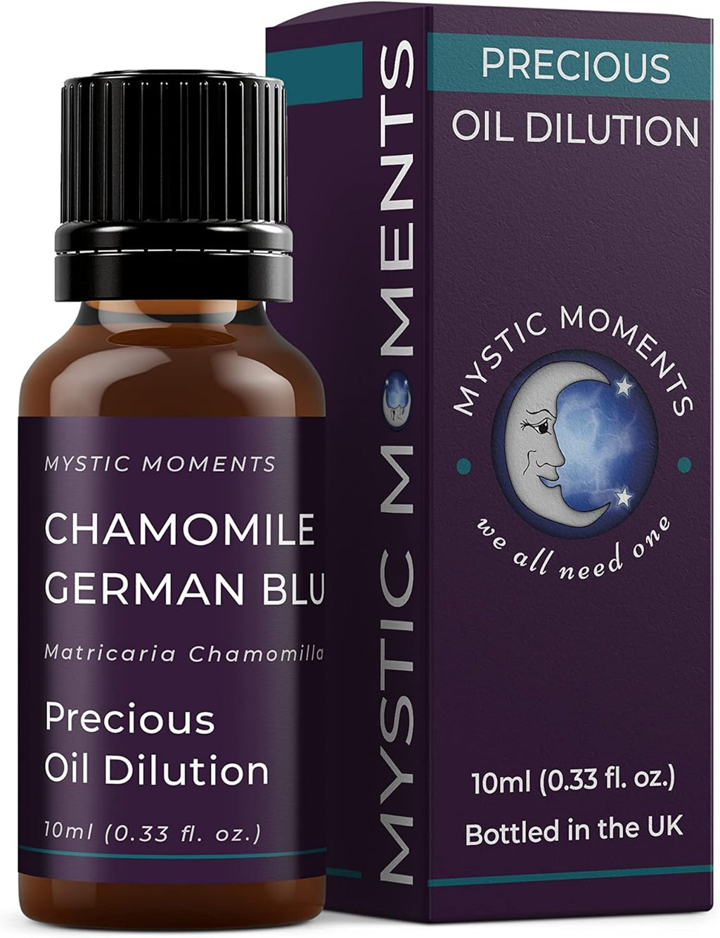 Mystic Moments | Chamomile German Blue Essential Oil Dilution 3% Jojoba Blend - 10ml