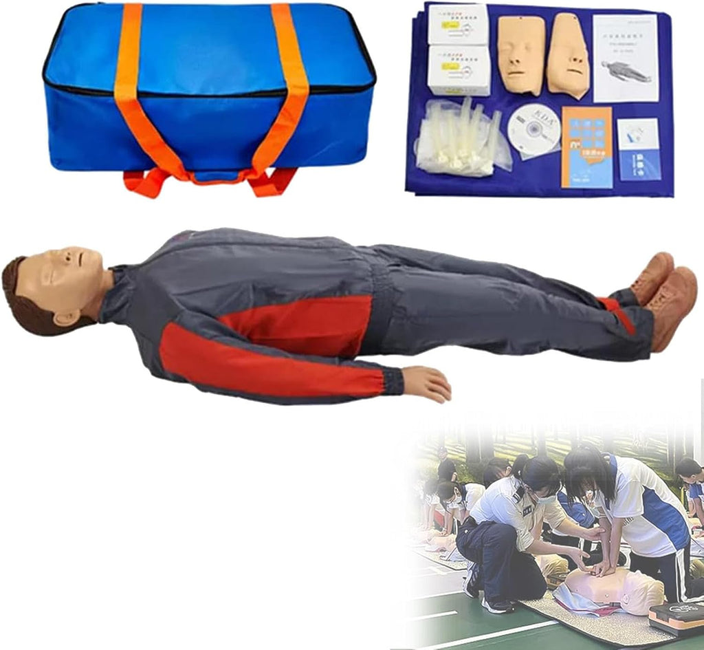CPR Manikins Dummy Training Kit, Advanced Full Body Adult Training Manikin Kit, Resuscitation Manikins for Classroom or Research Centers