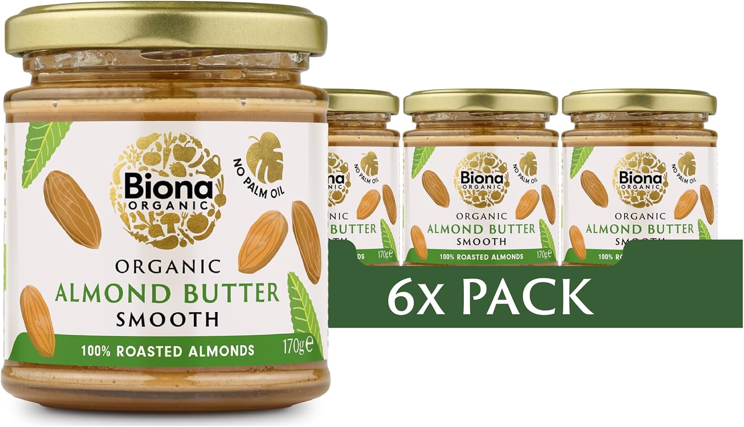 BIONA Organic Almond Butter, 170 GR