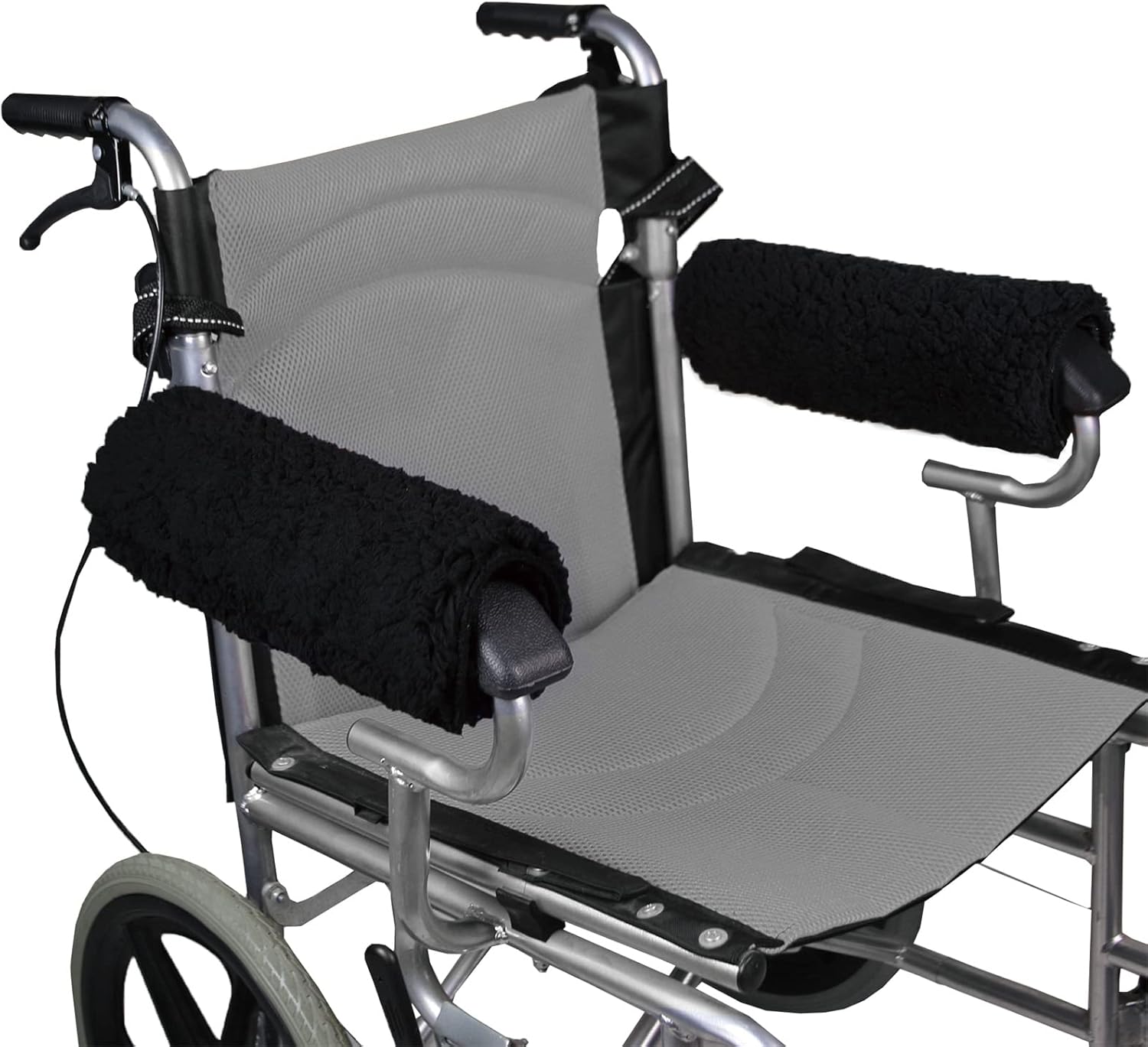 Wivmypog Wheelchair Armrest Pads, 2 Pack Wheelchair Armrest Covers Soft Memory Foam Cushions Accessories for Seniors & Adults, Wheelchair Armrests, Office/Transport Chairs, Scooters