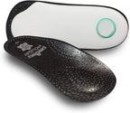 Pedag Holiday | 3/4 Length Sheepskin Orthotic Inserts | Handmade in Germany | Arch Support | Metatarsal Pad | Heel Cushion | Fits Low Profile Tight Shoes | Black | 1 Pair | US Women 9 / EU 39 Men 6