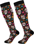 Wusikd Cats Compression Socks for Women and Men Circulation Cute Long Socks for Athletic Running 1