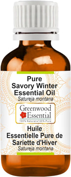Greenwood Essential Pure Savory Winter Essential Oil (Satureja Montana) Steam Distilled 2ml (0.06 oz)