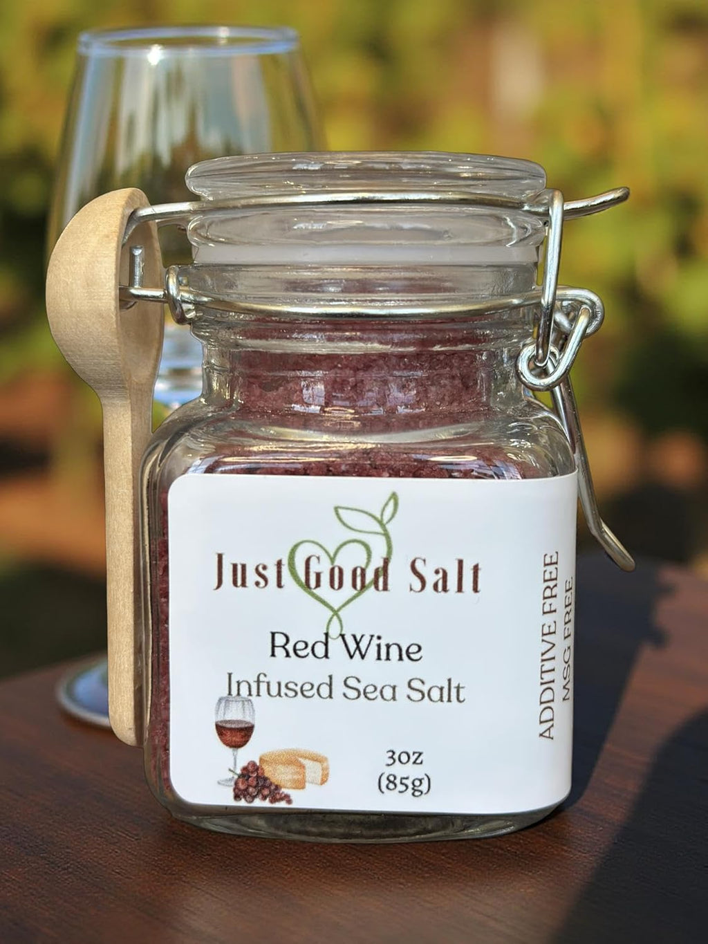 Fresh Herb Infused Sea Salt (3oz, Red Wine)