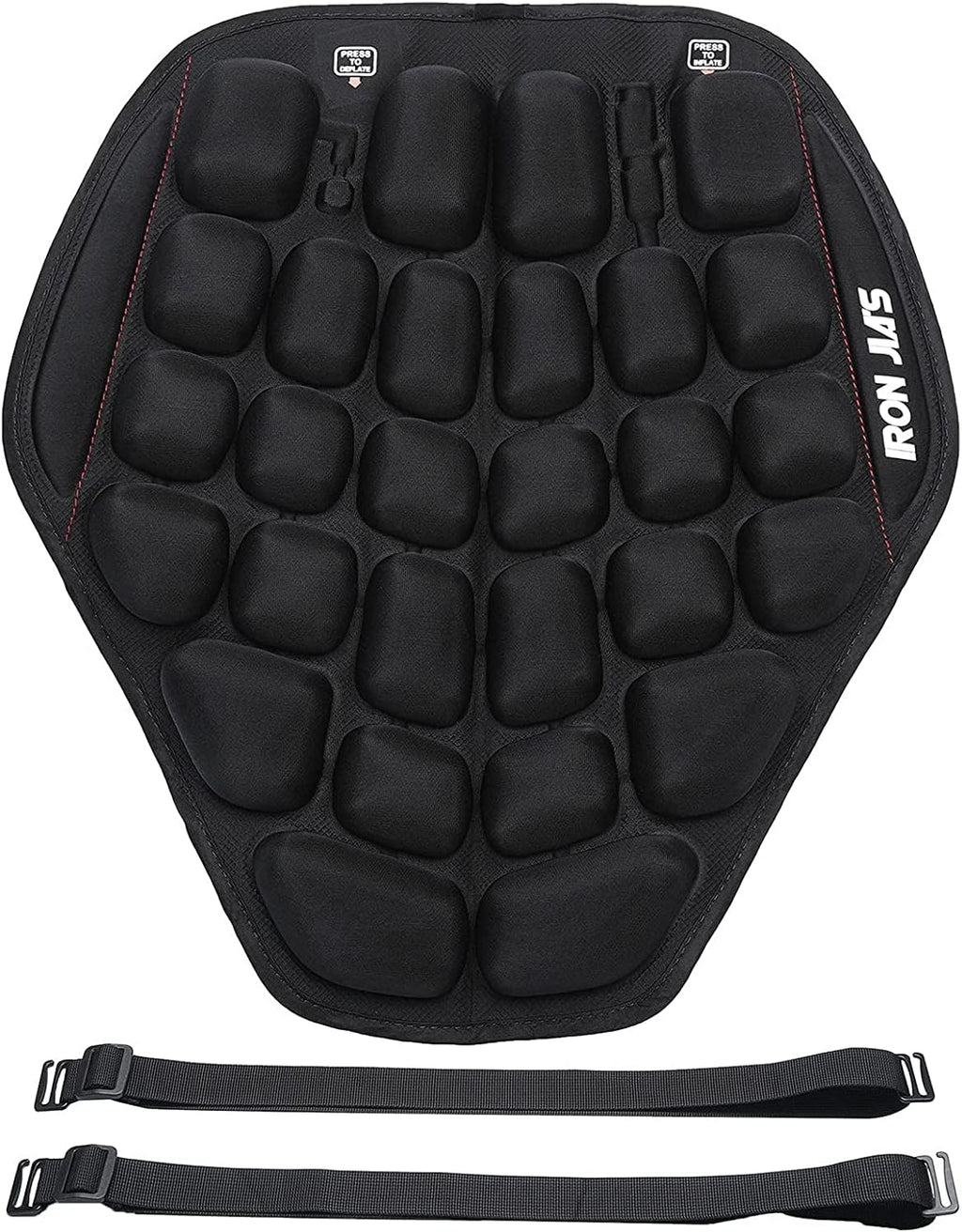 Grapelet Motorcycle Seat Cushion Pressure Relief Hand Press Inflatable Motorcycle Air Seat Pad Shock Absorption Butt Protective Comfortable for Long Rides
