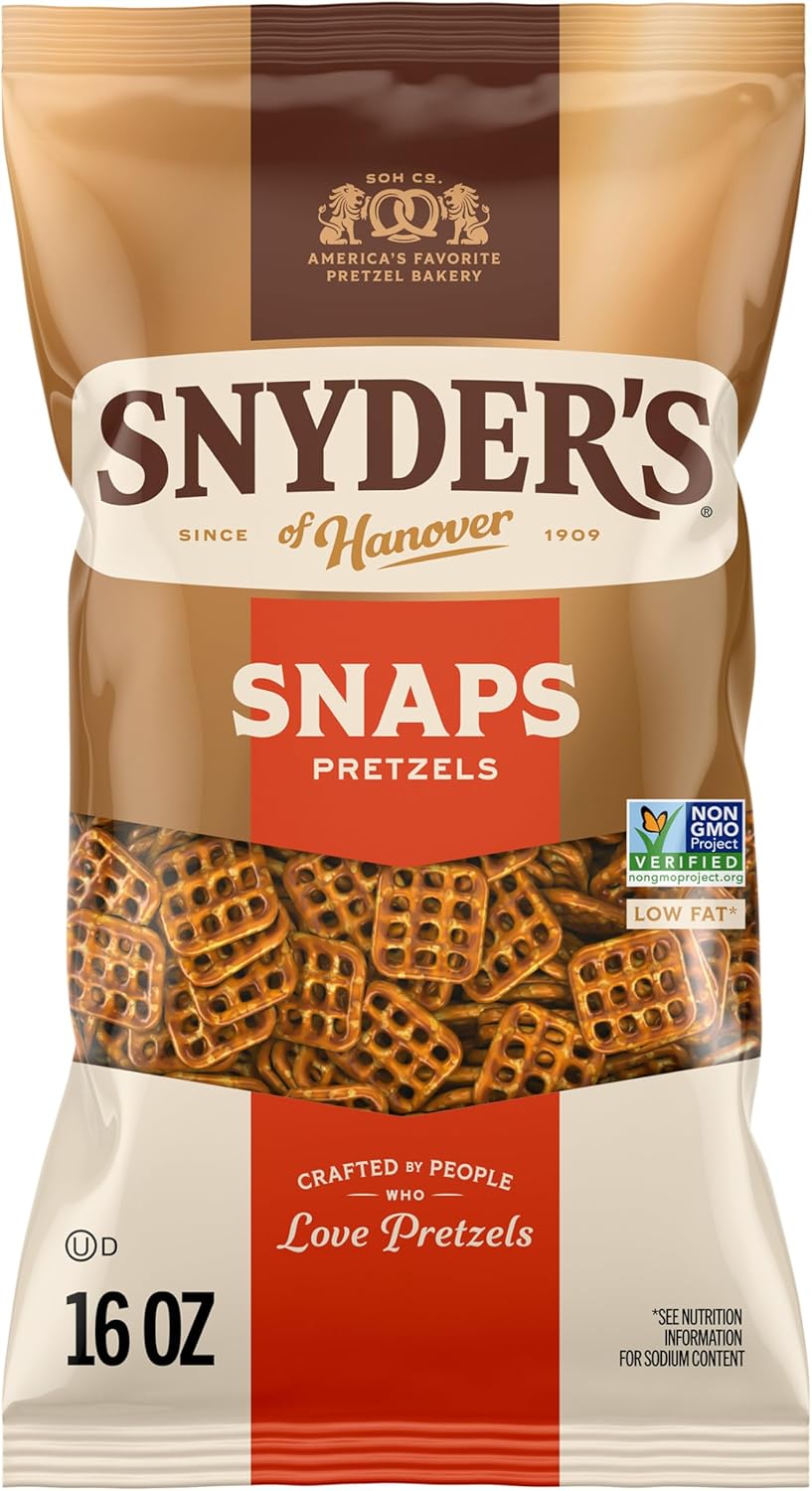 Snyder's of Hanover Snaps Pretzels, 16 Oz Bag