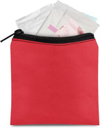 Red Period Bag Sanitary Napkin Storage Bag Small Tampon Pad Holder for Purse Menstrual Pad Bag Tampon Pouch Portable Feminine Care First Period Kit for Teen Girls Women
