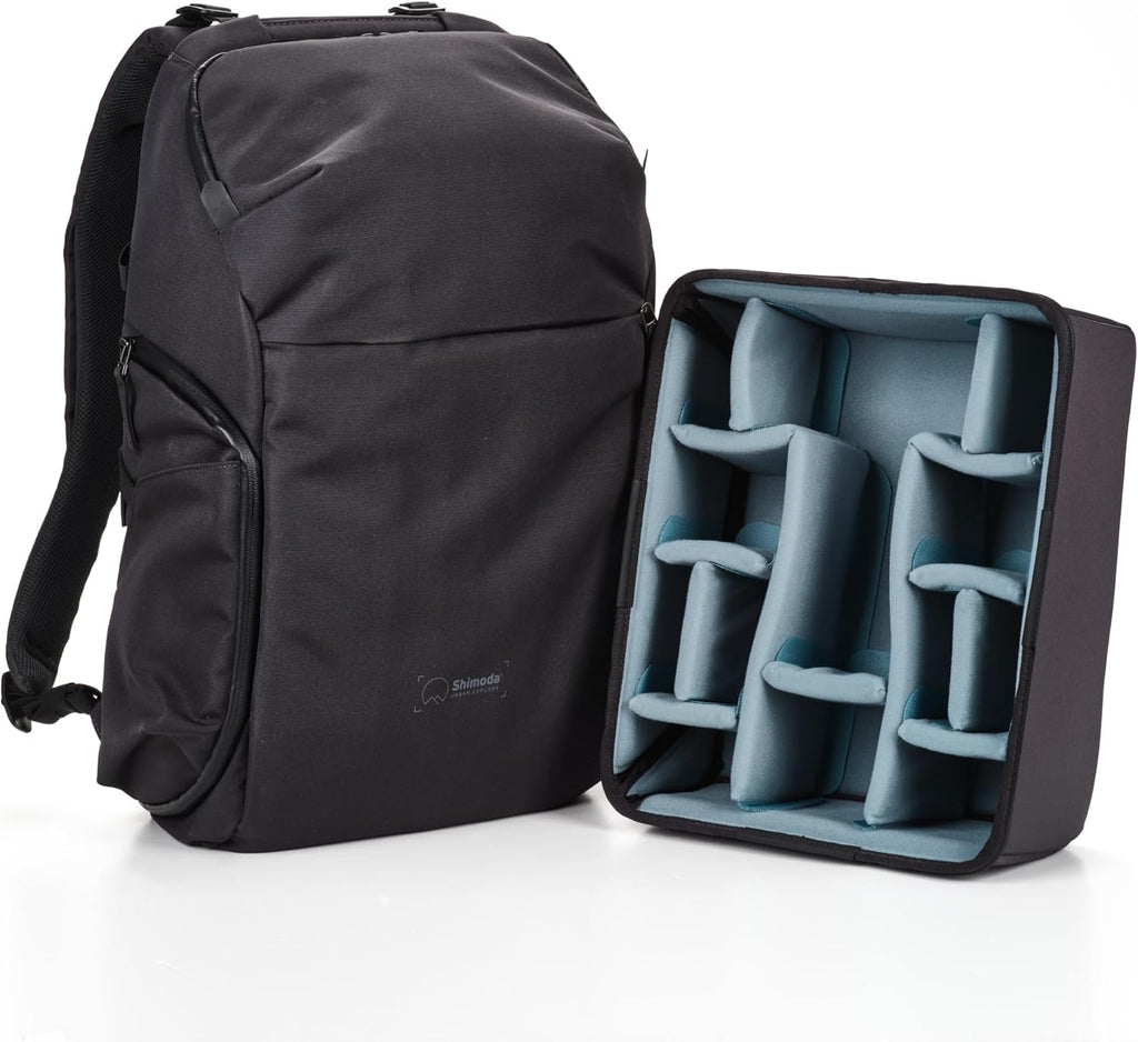 Shimoda Urban Explore 30, Maximum Capacity Everyday Outdoor Photography Travel Backpack, Carry-On Compatible, 16" Laptop Sleeve, Anti-Theft Camera Access, Removable Camera Insert Included, Anthracite