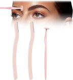 Eyebrow Razors w/Dermaplane Razors Set - Japanese Blades Razors - Small Face Razors for Peach Fuzz and Fine Hair, Multipurpose Exfoliating Dermaplaning Tools for Women and Men, 3 Packs