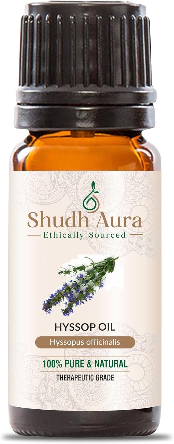 Hyssop Oil | 100% Pure, Natural and Therapeutic | Premium Grade Essential Oils for Aromatherapy & Diffuser (5ML)