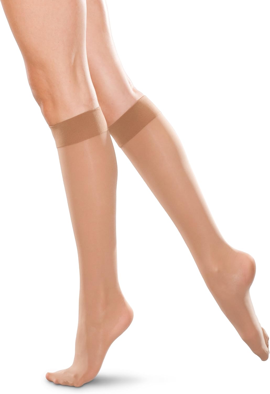 THERAFIRM Knee High Support Stockings - 20-30mmHg Moderate Compression Nylons