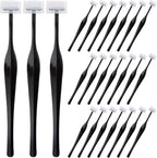 PAGOW 24pcs Eyebrow Razor, T-Shape Facial Razors for Women & Men, Eyebrow Shaper and Shaver with Protective Cover, Eyebrow Trimmer Kit for Face and Eye Brow (Black)