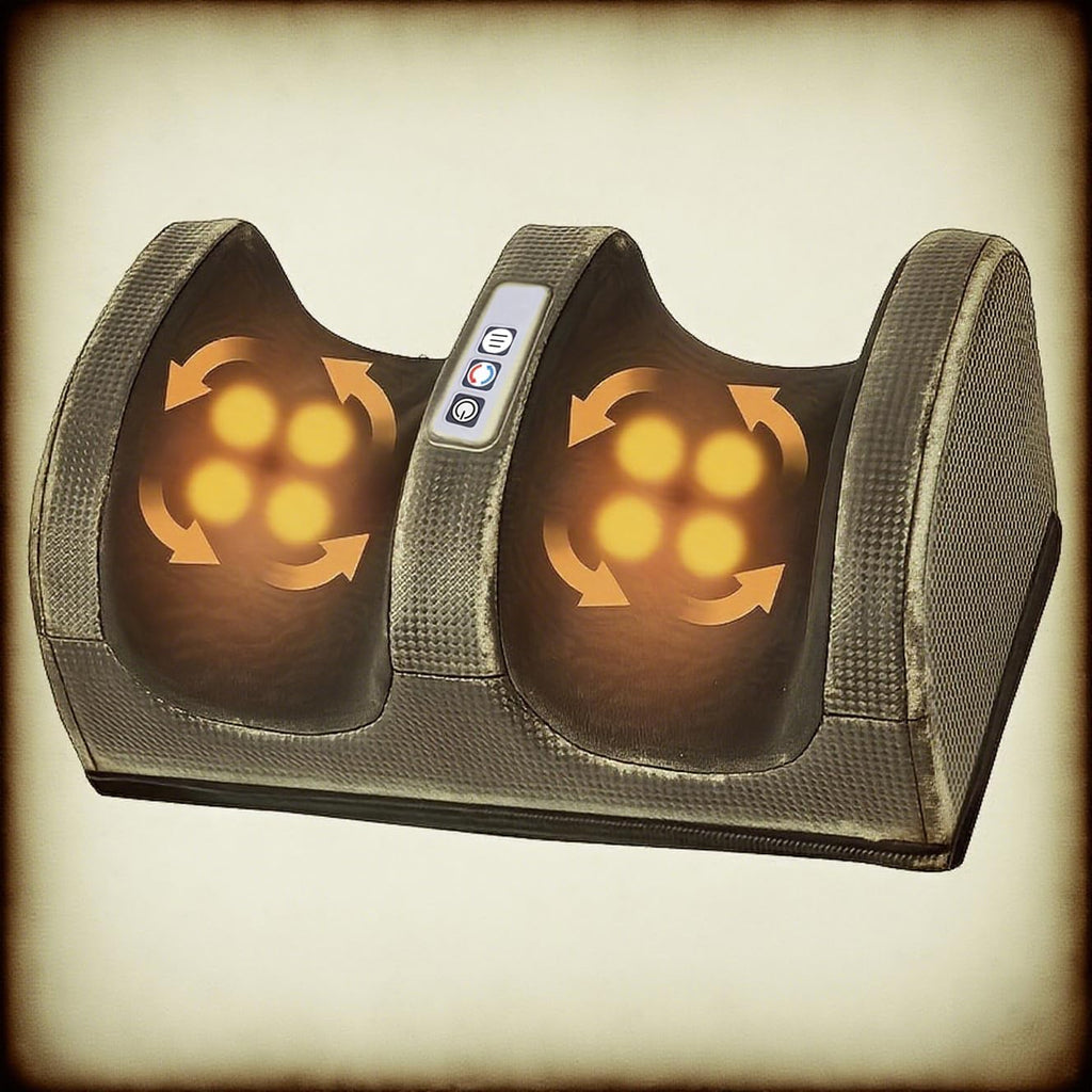 Electric Foot Massager – Black, with Heating & Deep Kneading. Relieves Fatigue for Feet, Legs & Hands. Perfect for Valentine’s Day, Mother’s Day & Gifts for Loved Ones.