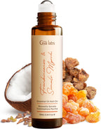 Gya Labs Frankincense & Somali Myrrh Essential Oil Roll On - 0.34 Fl Oz - Travel Size Roller for Camping, Skin, Aromatherapy Relief, Convenience