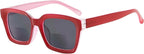 Eyekepper Bifocal Sunglasses for Women Reading Under the Sun Oversize Bifocal Readers Tinted Lens - Red +2.00