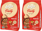 Gastone Lago Party Wafers Hazelnut Cream Filling 8.82 oz, 250g (Pack of 2) (Hazelnut, 2-Pack)