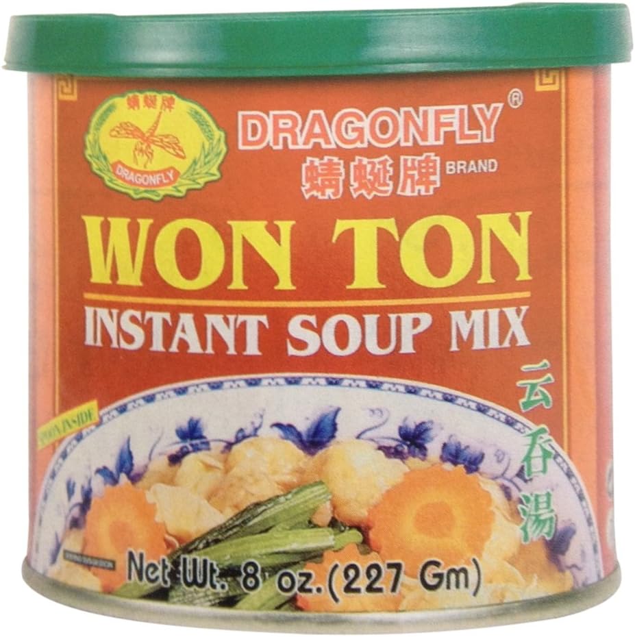 Dragonfly Won Ton Instant Soup Mix, 8 Ounce