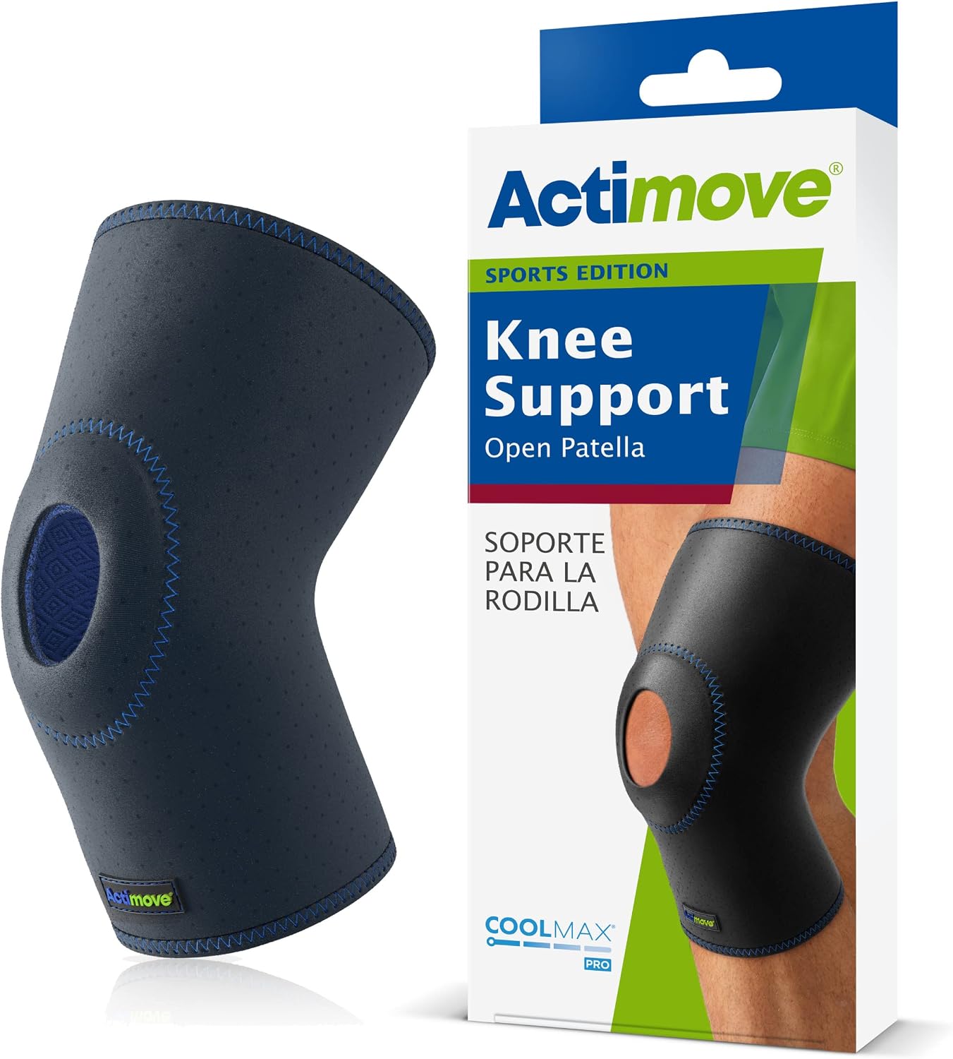 Actimove Sports Edition Knee Support Open Patella, Navy, X-Small