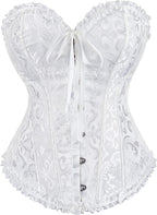 Alivila.Y Fashion Womens Lace Up Corset Top Overbust Body Shaper Bustier Corsets for Women