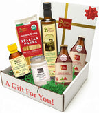 Papa Vince Italian Food Basket - Gourmet Gifts for Italians crafted in Italy from locally sourced organic ingredients by our family in Sicily, Italy
