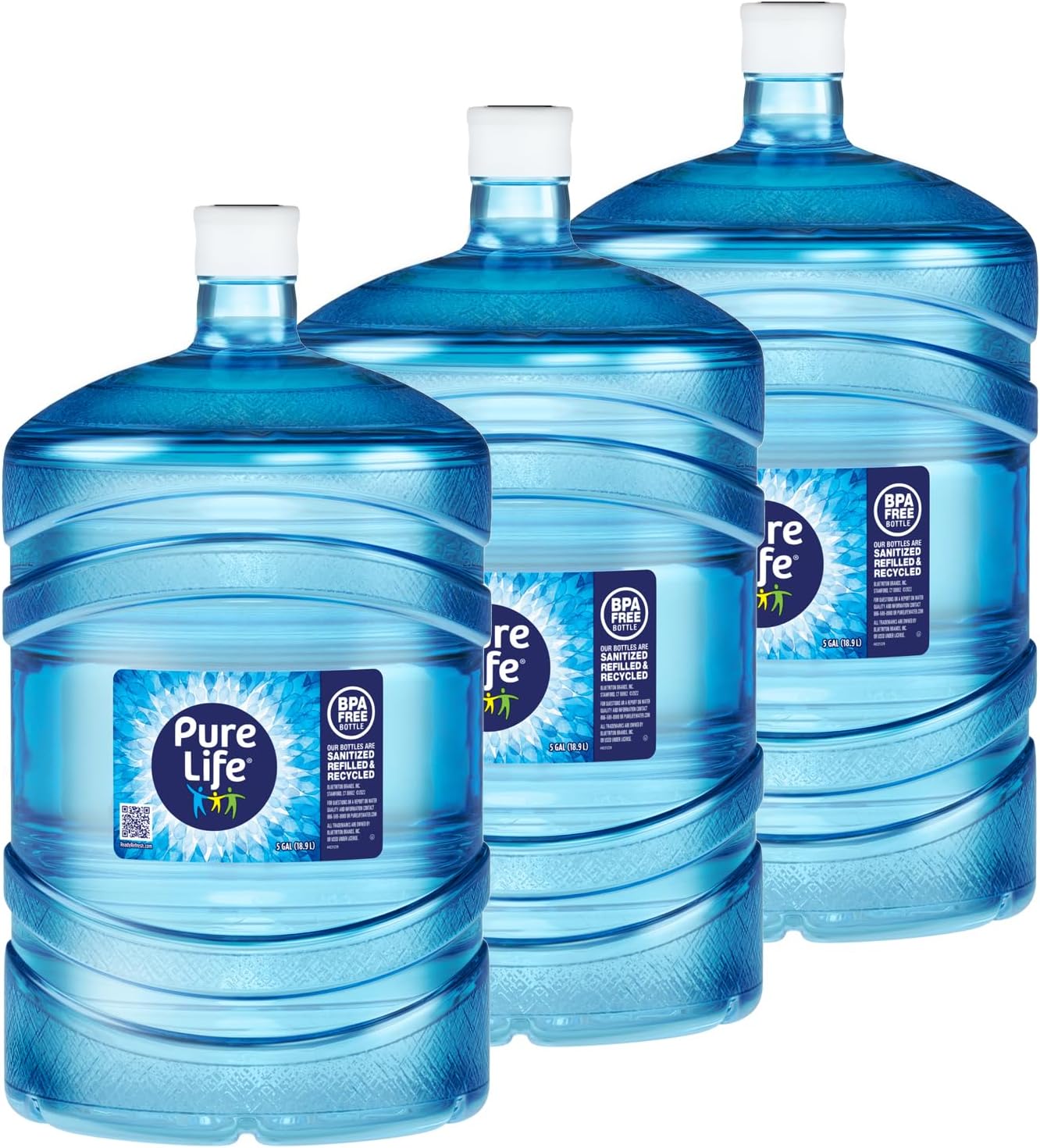Pure Life® Purified Water - Three Bottle Bundle (5-Gallons each bottle)