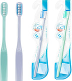 Y-Kelin 4 Pcs U-Shaped Orthodontic Toothbrush Soft Bristle with 4 Toothbrush Head Cover for Orthodontic People Effective Cleaning Teeth