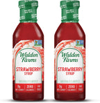 Walden Farms Strawberry Syrup – Perfect for Desserts, Smoothies, Breakfast – Zero Calorie, Sugar-Free, Low Carb, Keto-Friendly, Gluten-Free, Vegan – 2-Pack, 12 oz Bottles