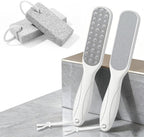 Foot Scrubber Pumice Stone for Feet: 4pcs Set Callus Remover for Women, Pedicure Tool for Smooth Cracked Heels & Dead Skin Care, Foot Grooming Home