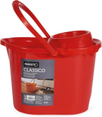 Perfetto Classic Bucket with Squeezer, Purple, 28 cm