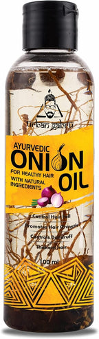 urbangabru Ayurvedic Onion Oil controls hair fall, dandruff control and healthy hair 100ml.