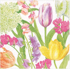 Caspari Spring Flower Show Luncheon Napkins - 20 Per Package