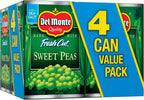 Del Monte Canned Fresh Cut Sweet Peas, 15 Ounce (Pack of 4)
