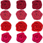 Confect Edible Rose Toppers – Pack of 12 Edible Roses for Cake, Cupcake & Doughnut Decorating – Elegant Ombre Floral Toppers for Desserts-Vegan, Dairy-Free, Palm Oil-Free - Pack of 12