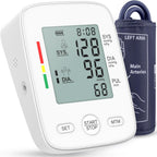 AILE Blood Pressure Monitor, Upper Arm Blood Pressure Machine, Automatic Blood Pressure Monitors for Home Use BP Monitors with Large Cuff 8.7-16.5” Adjustable, 2 * 99 Sets Memory, Digital LCD Display