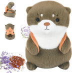 Microwavable Stuffed Animal, Heatable and Coolable Otter, Heated Stuffed Animals for Cramps & Pain Relief, Lavender-Scented Toy, Cute Soft Plush Toys for Adults and Children(Starfish Otter)