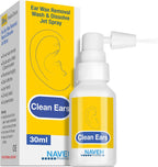 NAVEH PHARMA® CleanEars | Fast-Acting Ear Wax Removal Spray | Breaks Down & Dissolves Earwax in Just 1 Treatment | Clinically Proven to Be 300% More Effective W/Mineral Oil | Gentle & Safe | 1 Fl Oz