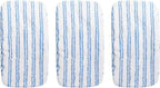 Matthew Microfiber Mop Refills Compatible with Hardwood Floor 'N More, Mop Head Replacement Reusable for Large Surface Compatible with ShMop and All 15 * 8” Flat Mops – 3Pcs Microfiber Mop Pads