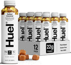 Huel Ready-to-Drink | Salted Caramel Meal Replacement Drink | High Protein Drink | Nutritionally Complete, Low Sugar, High Fiber, Plant Based, Vegan, Healthy | 22g Protein Per Bottle, 16.9 Fl Oz (12 Pack)