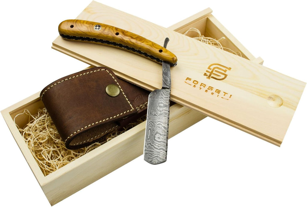 Forseti Steel Throat Cutter Folding Straight Razor