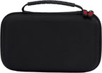 RED by Kiss Men Grooming Portable Organizer BagTravel Pouch (Black) Organize Shaver Trimmer Clipper Hair Comb Convenient Mesh Inner Pocket, Hard Zipper, Handle, Water Resistant Exterior