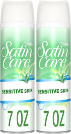 Gillette Satin Care Shaving Gel Sensitive, 7 oz (Pack of 2)