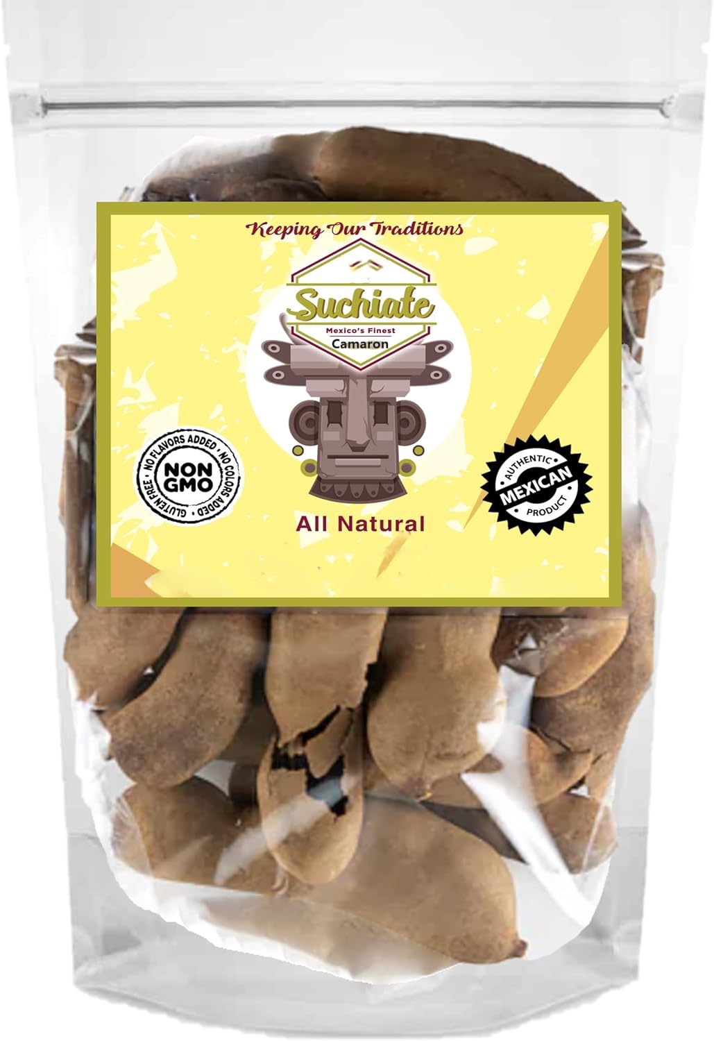 Suchiate Whole Tamarindo Pods | Protein & Fiber Rich Dried Tamarind | (1 Pound (Pack of 1))