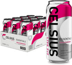 CELSIUS ESSENTIALS™ Sparkling Dragonberry, Sugar Free Performance Energy Drink, 16 Fl Oz (Pack of 12)