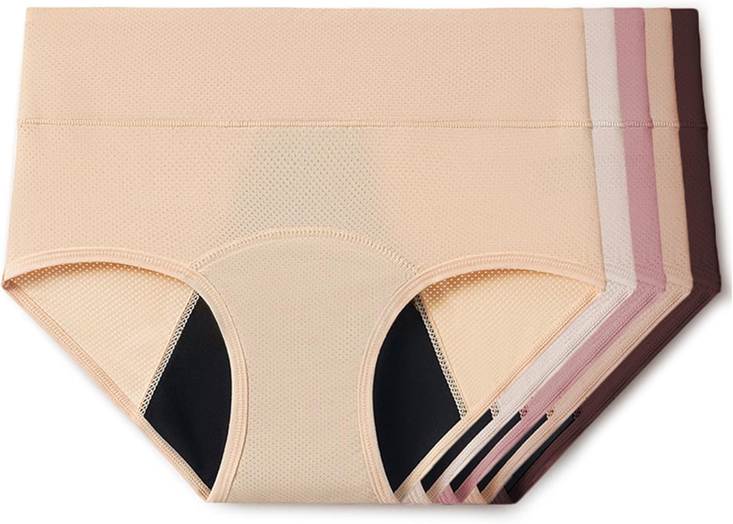 Everdries Washable & Reusable Incontinence Underwear for Women Over 60 - Leakproof, Discreet, Absorbent, Machine-Washable Panties (Comfort Plus, L, Pack of 5)